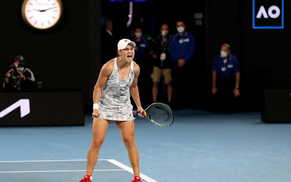 ashleigh barty vs danielle collins australian open final live score - REUTERS