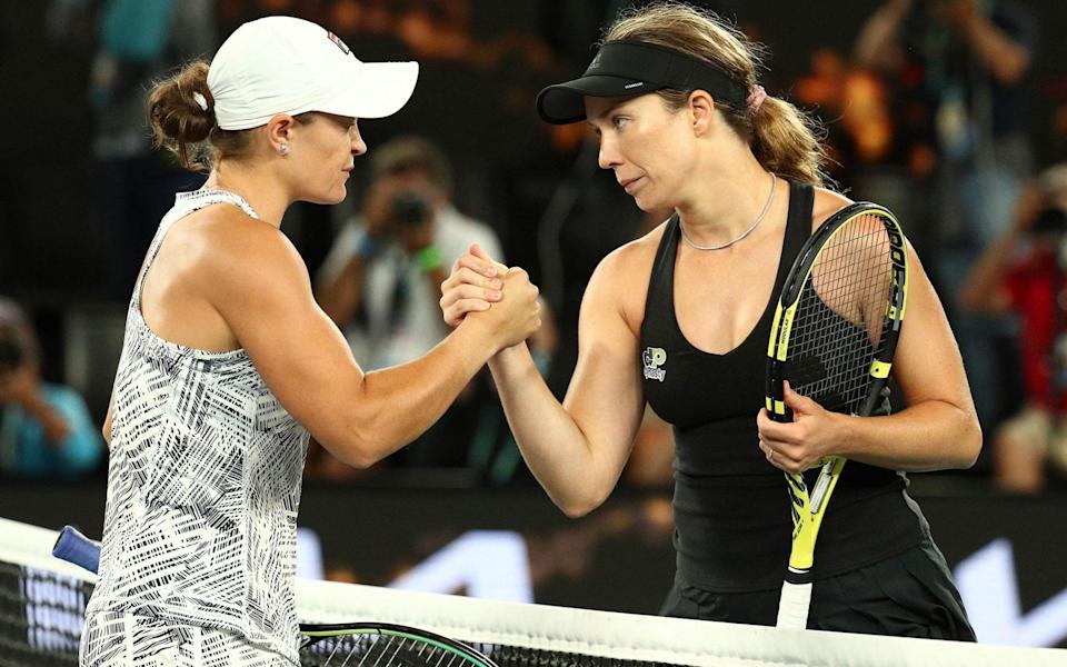 ashleigh barty vs danielle collins australian open final live score - AFP