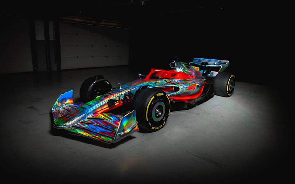F1 unveil the new 2022 car ahead of the F1 Grand Prix of Great Britain at Silverstone on July 14, 2021 in Northampton, England - Formula 1 
