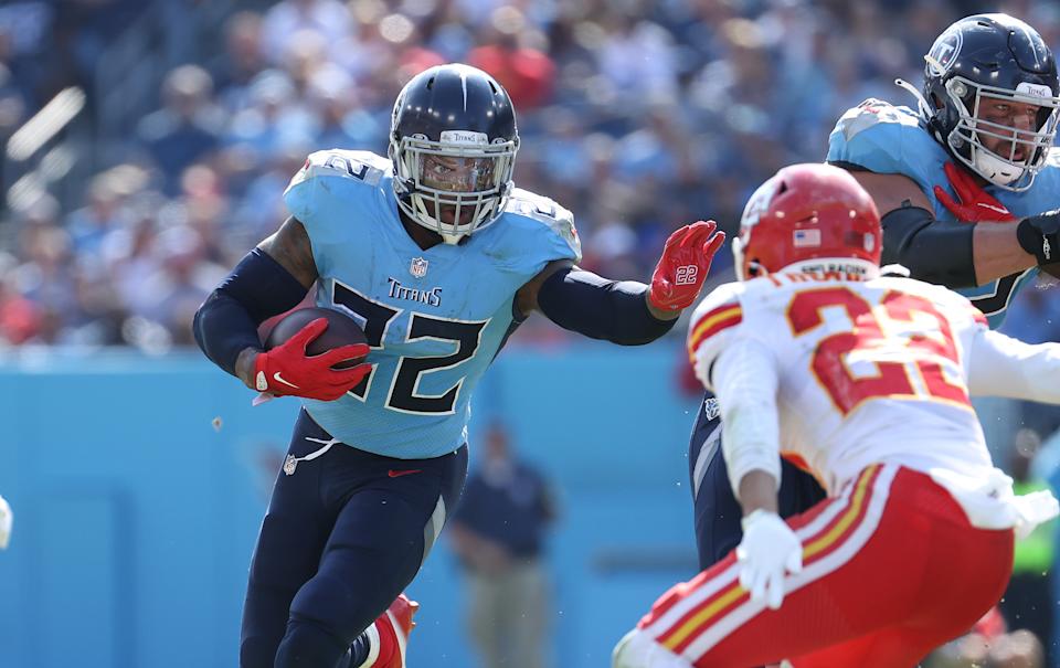 Derrick Henry with the Titans.