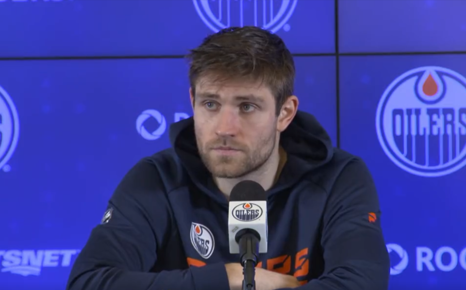 Oilers star Leon Draisaitl and longtime beat reporter Jim Matheson had a heated exchange for the ages on Tuesday.