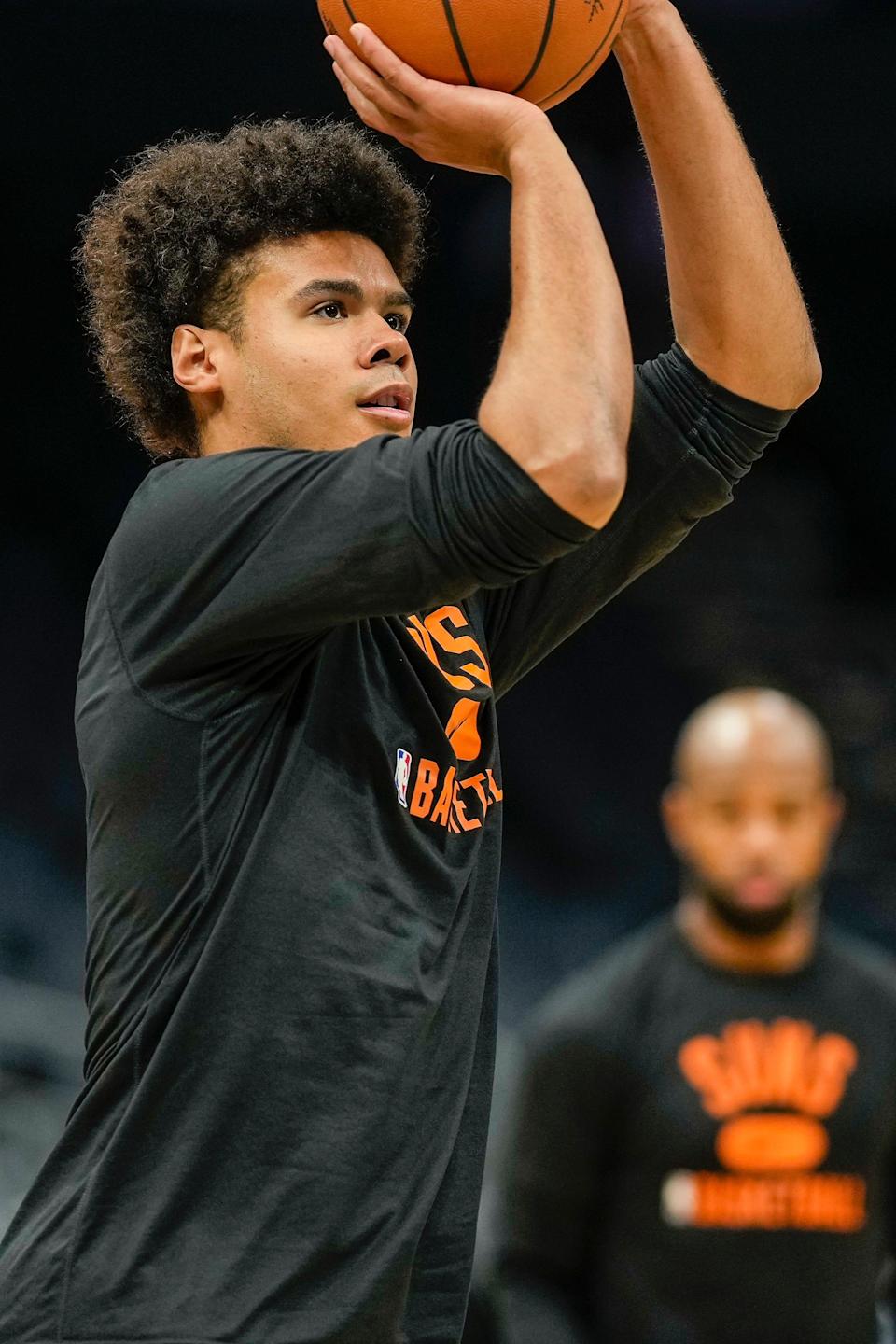 Cameron Johnson is averaging 51.8% from the 3-point line as a starter.