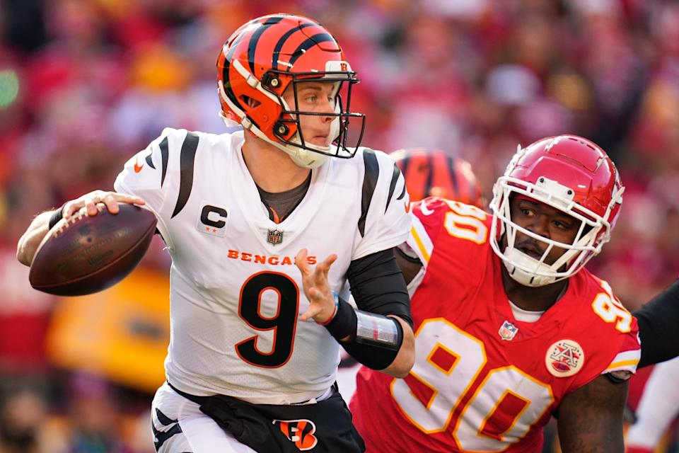 Bengals quarterback Joe Burrow led a comeback from 18 points down to defeat the Chiefs for the AFC title game and a berth in Super Bowl 56.