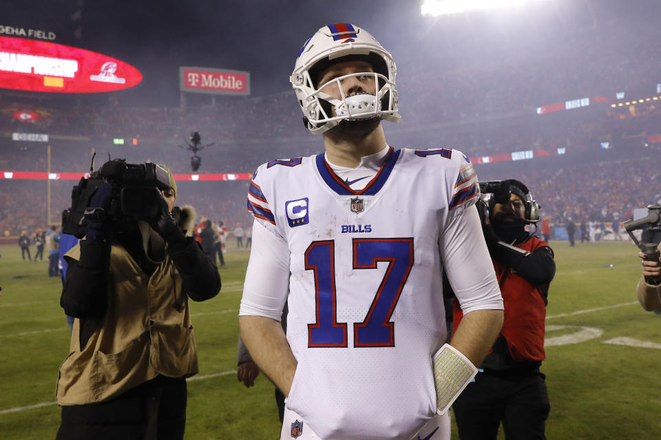 Josh Allen and the Bills deserved a fair chance in overtime against Kansas City. (David Eulitt/Getty Images)