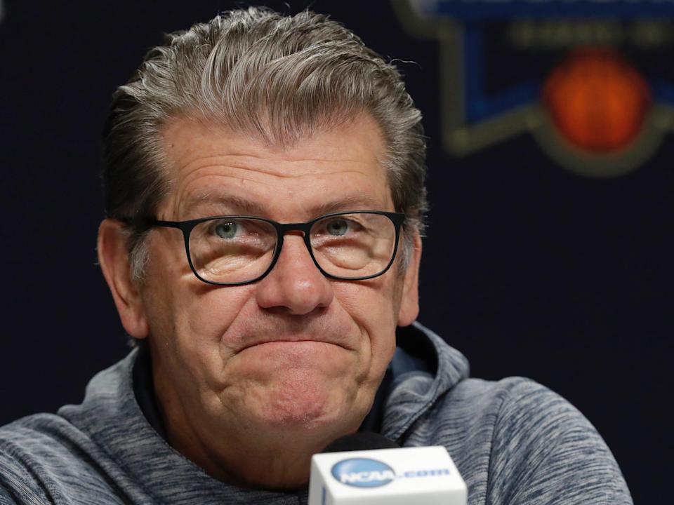 UConn head coach Geno Auriemma.