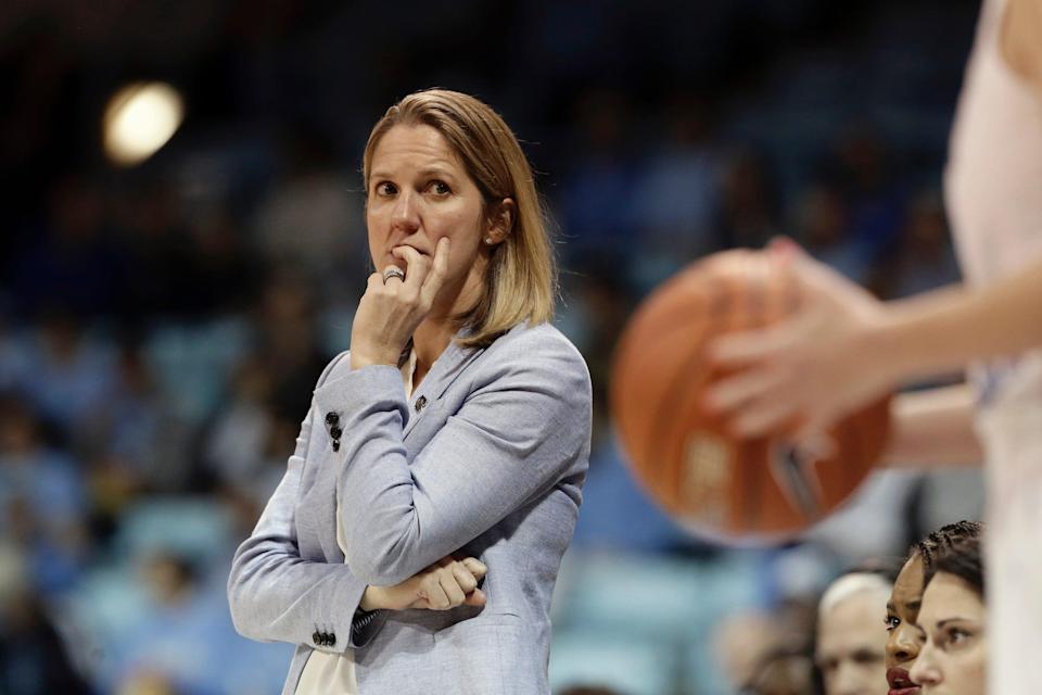 North Carolina Tar Heels head coach Courtney Banghart.