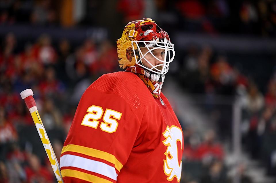 Calgary Flames Goalie Jacob Markstrom (25) 