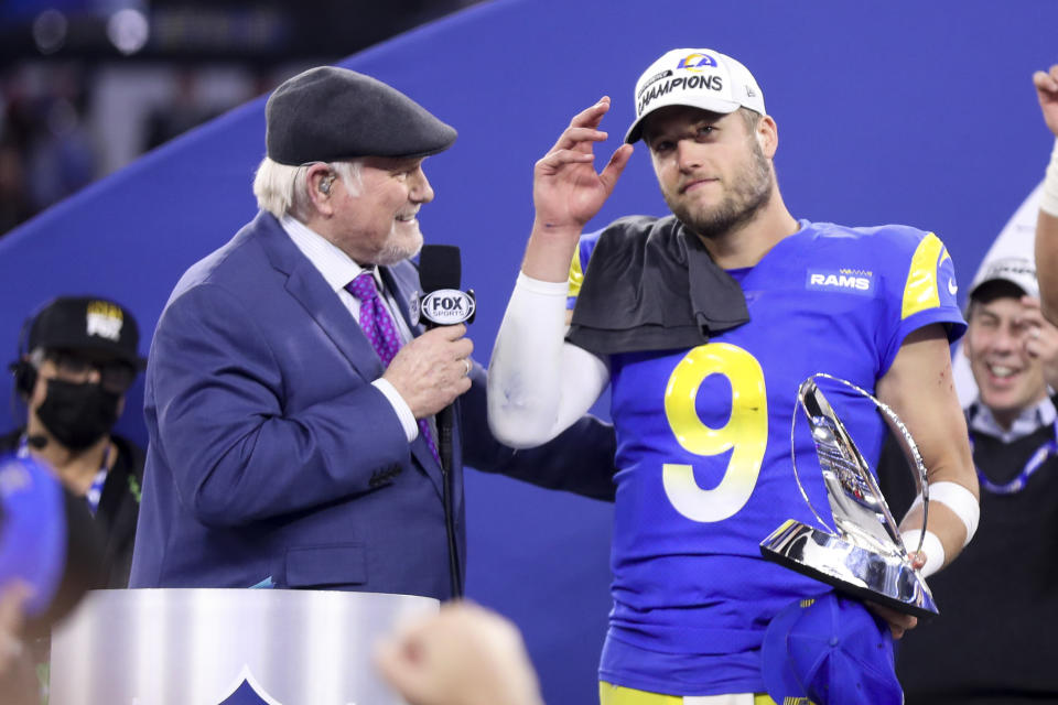 As Matthew Stafford chases the Super Bowl he never won with the Lions, the mood in Detroit is supportive. (Allen J. Schaben / Los Angeles Times via Getty Images)