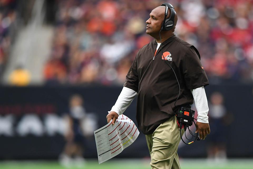 Hue Jackson spent four seasons as an NFL head coach, three with the Cleveland Browns.