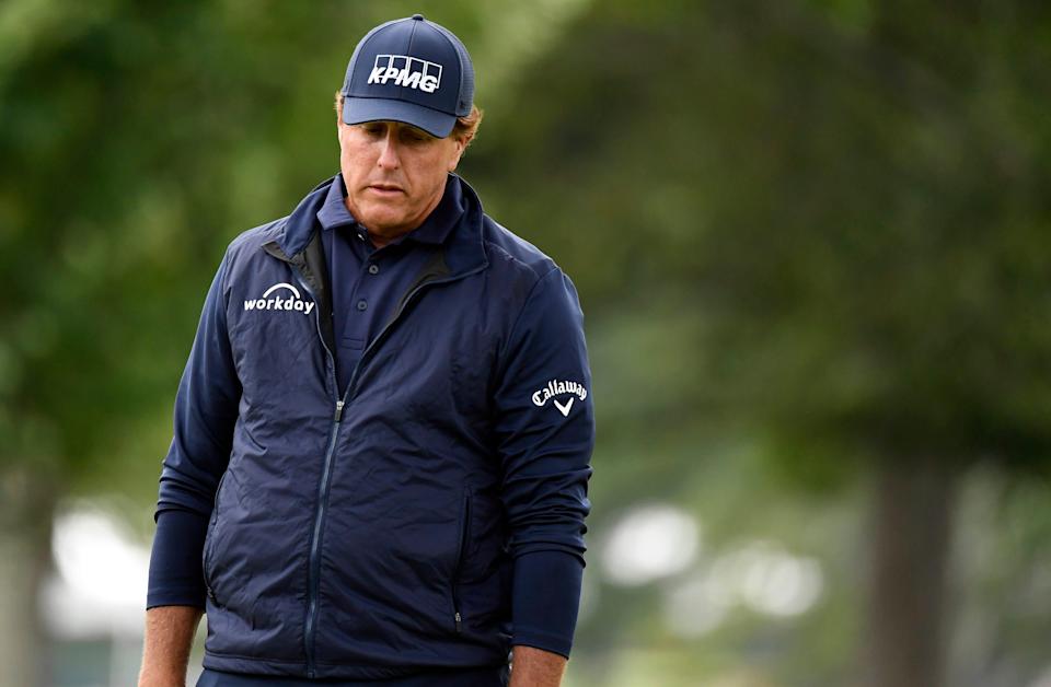 Phil Mickelson's career has been defined by wide swings of highs and lows, but until now, it was almost entirely relegated to the golf course.