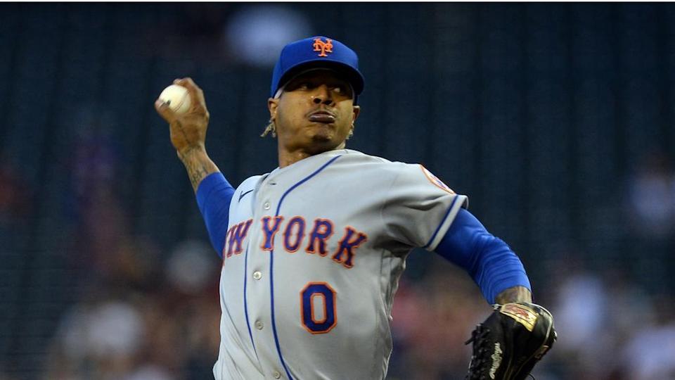 Marcus Stroman Mets pitching in Arizona June 2021