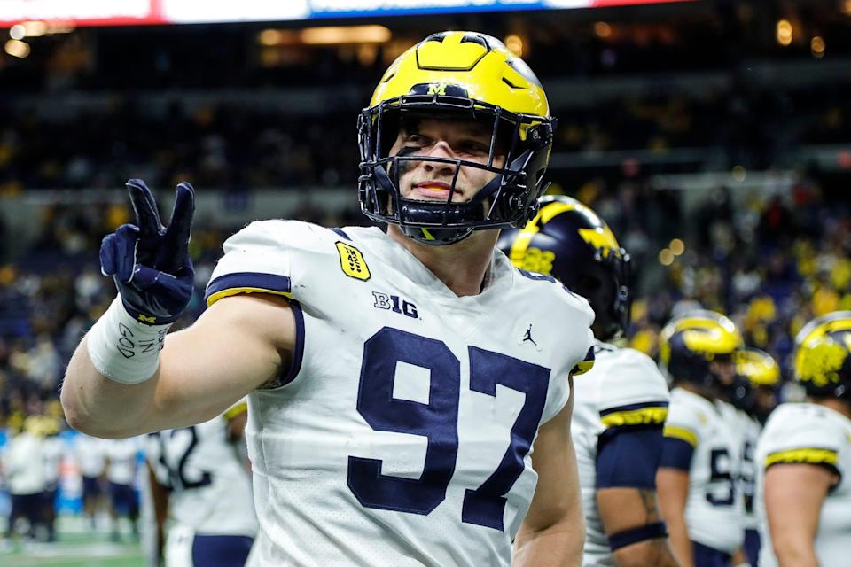 Michigan defensive end Aidan Hutchinson would be a perfect fit for the Lions if the Jaguars don't take him first.