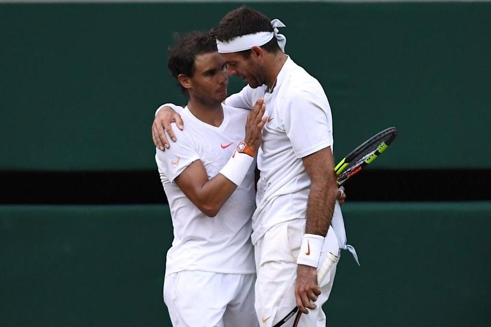 Rafael Nadal (left) has paid tribute to Juan Martin del Potro (Getty Images)