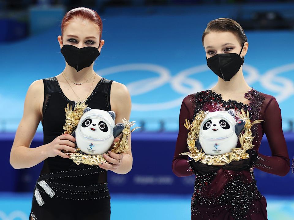 Anna Shcherbakova and Alexandra Trusova