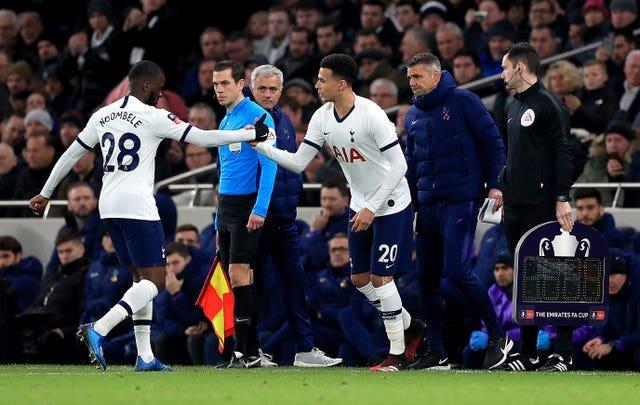 Tanguy Ndombele (right) and Dele Alli (left) both departed in January