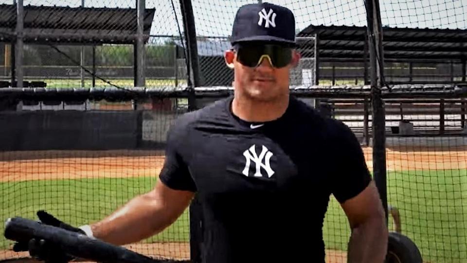 Yankees prospect Jasson Dominguez batting cage