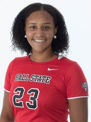 A photo of Ayanna Chapman in her Ball State field hockey uniform.