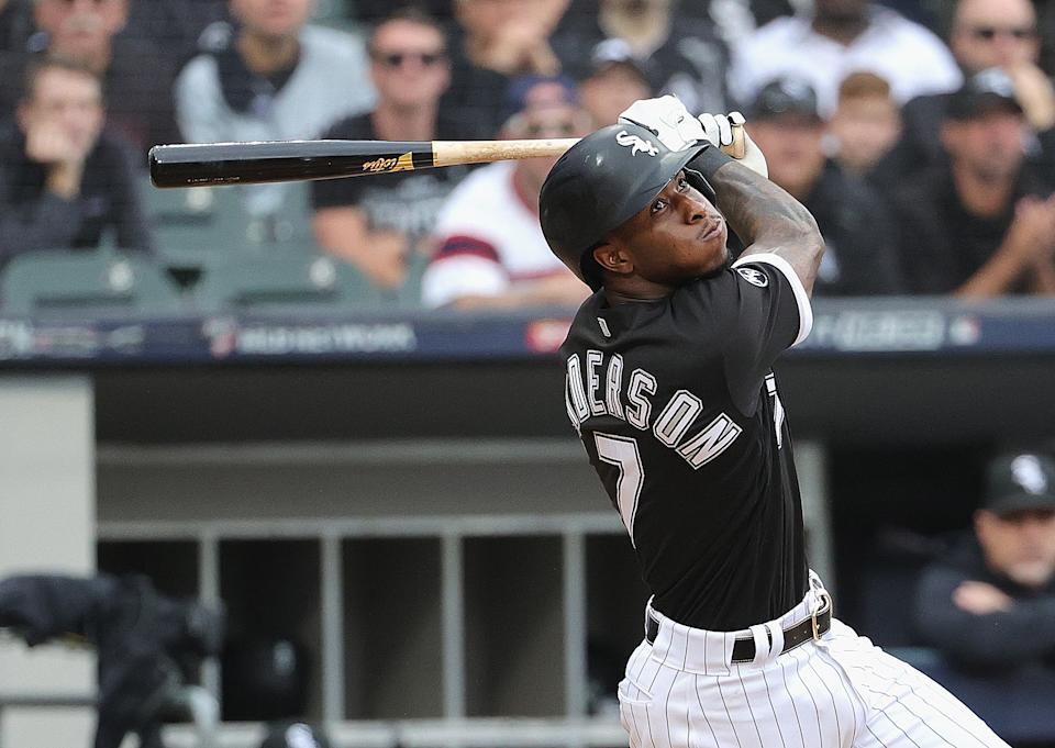 Tim Anderson #7 of the Chicago White Sox is a fantasy baseball star