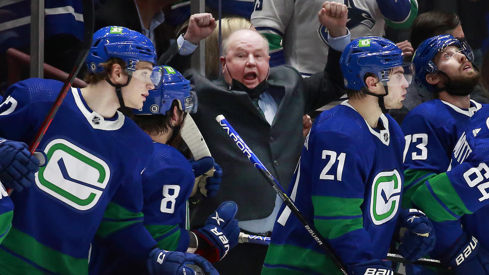 The Vancouver Canucks are 22-10-5 under Bruce Boudreau. (Getty)