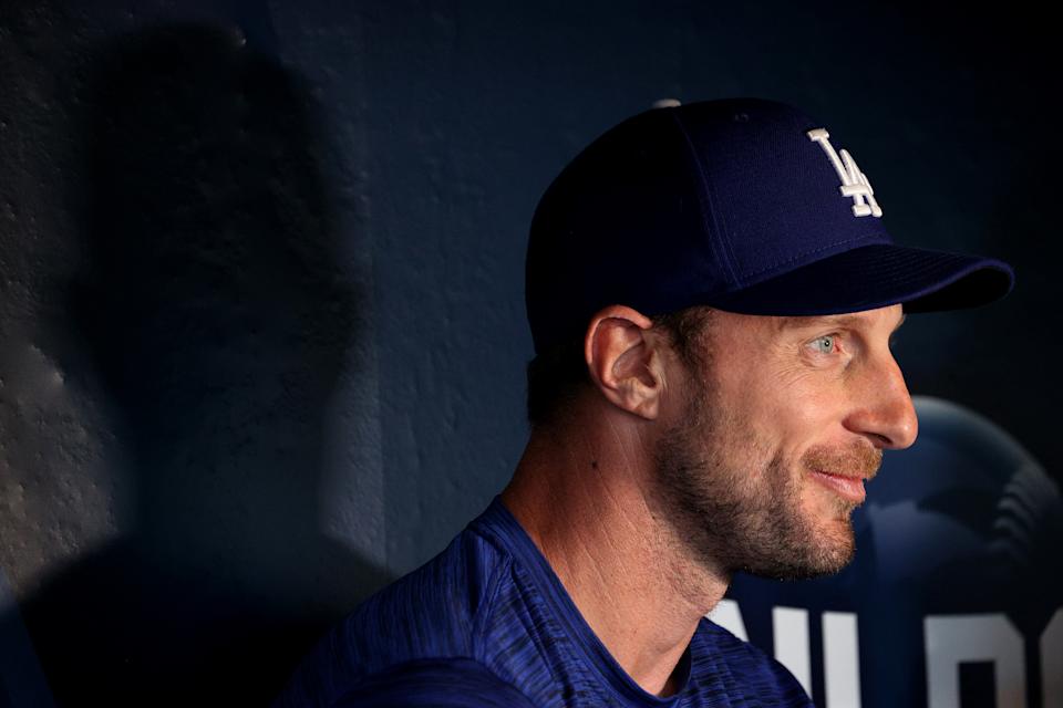 Max Scherzer is among the well-paid MLB stars sacrificing to battle team owners and reverse a tide of trends limiting the earning potential for younger generations of players. (Photo by Harry How/Getty Images)