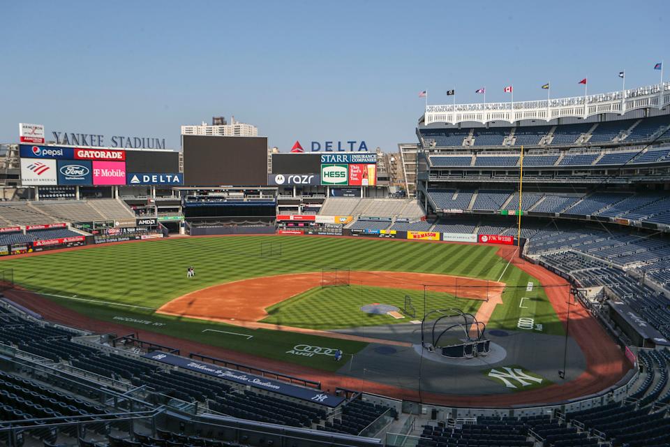 A view of Yankee Stadium in the Bronx in 2021.