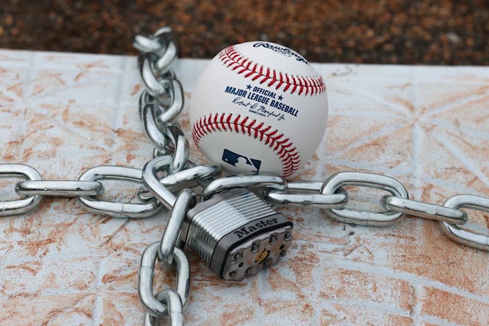 MLB team owners and the players struck a deal to end the lockout that will allow for a 162-game season. (Photo by Rich Graessle/Icon Sportswire via Getty Images)