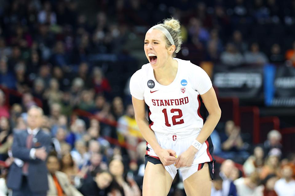 Stanford's Lexie Hull has stepped up on a team full of game changers during the women's NCAA tournament. (Abbie Parr/Getty Images)