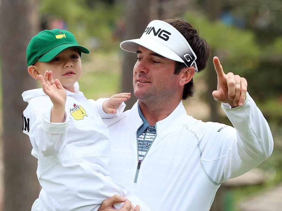 Bubba Watson at The Masters with his son in 2016 (Getty Images)