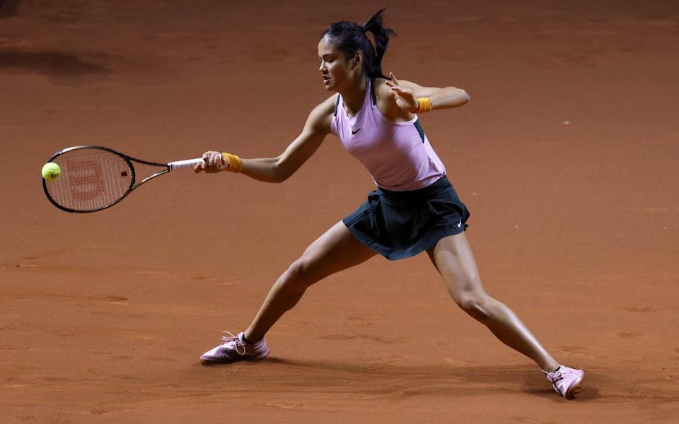 Emma Raducanu has made an impressive start to her clay-court career - SHUTTERSTOCK