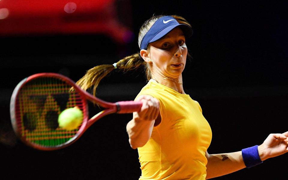 Tamara Korpatsch has started the second set strongly - AFP VIA GETTY IMAGES