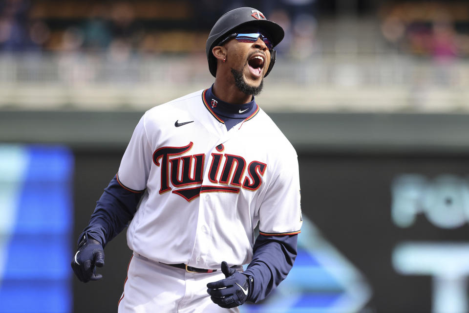 Minnesota Twins center fielder Byron Buxton has a chance to be one of the most exciting players in baseball, if he can stay on the field. (AP Photo/Stacy Bengs)