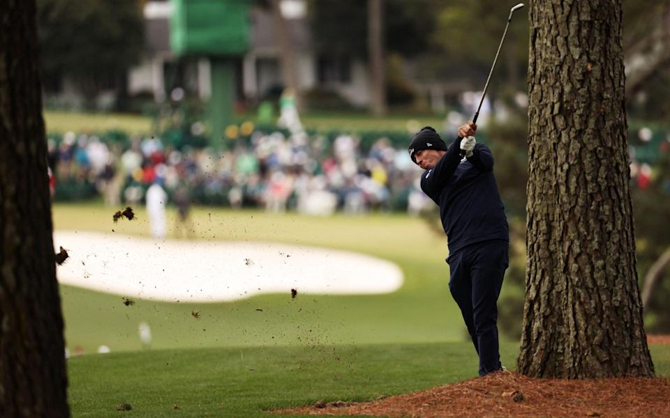 England's Matthew Fitzpatrick plays his approach on the 1st during the third round - REUTERS/Mike Blake