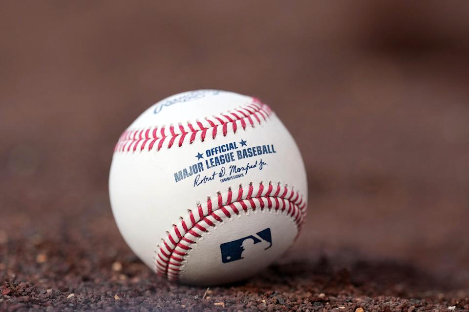 An official MLB ball with Rob Manfred's signature.