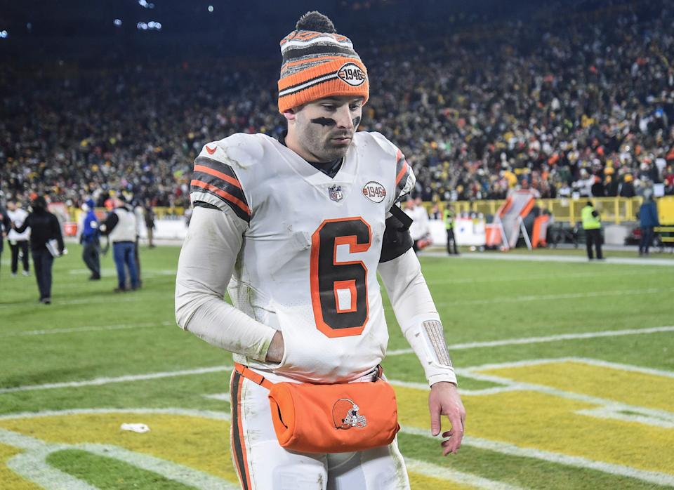 Browns quarterback Baker Mayfield has a 29-30 record and a career passer rating of 87.8.