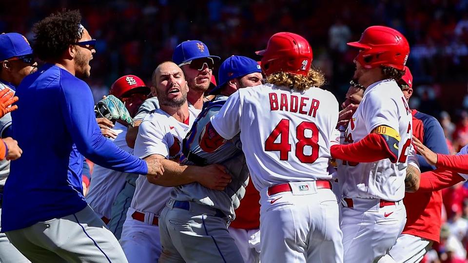 Mets Cardinals brawl April 2022 in St. Louis