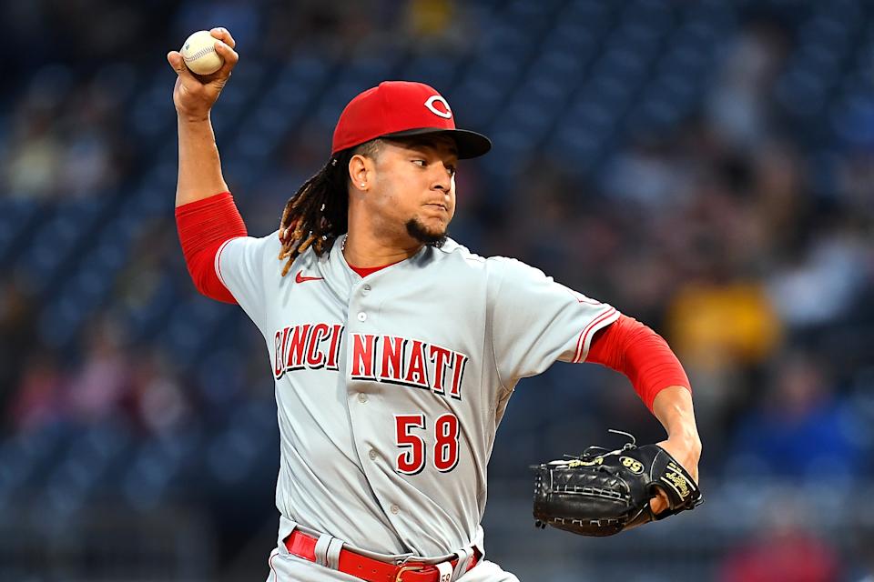 Luis Castillo #58 of the Cincinnati Reds could bust for fantasy baseball drafters