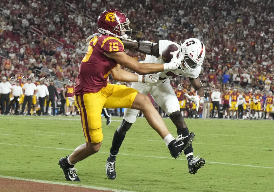 USC's Drake London could be the first of many receivers selected in the first round of the 2022 NFL draft. (Photo by Keith Birmingham/MediaNews Group/Pasadena Star-News via Getty Images)