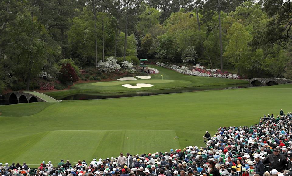 The 12th hole at the Masters.