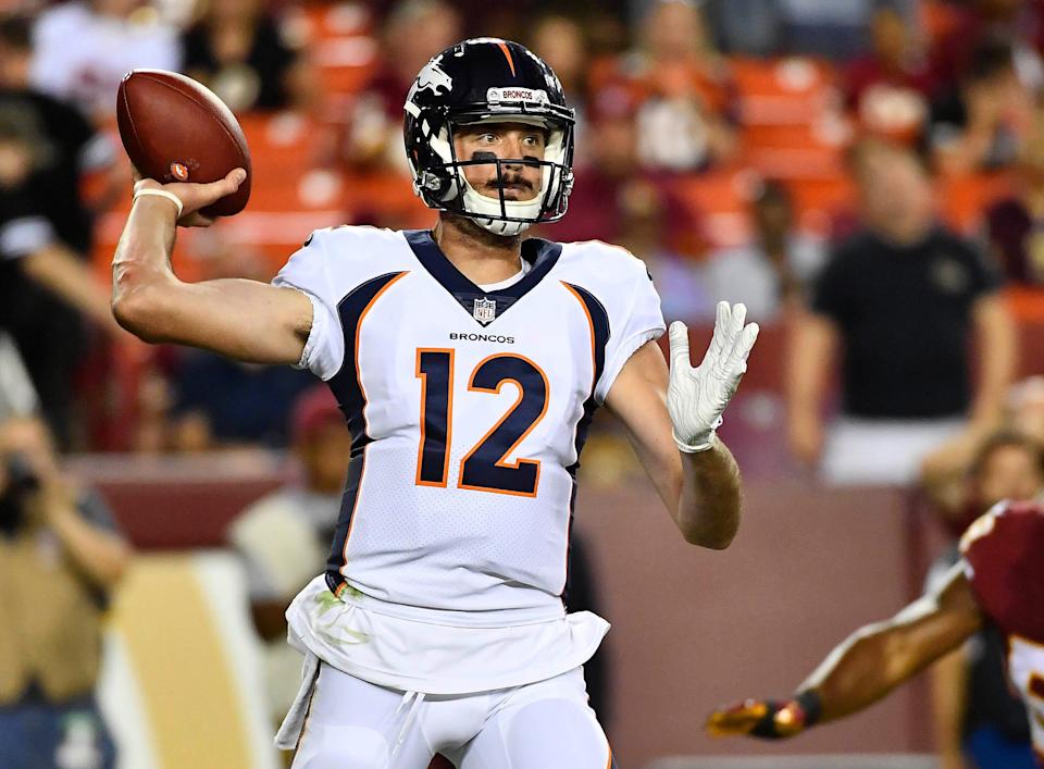 The 26th overall pick in the 2016 NFL draft, quarterback Paxton Lynch started four games in two seasons with the Denver Broncos in 2016 and 2017.