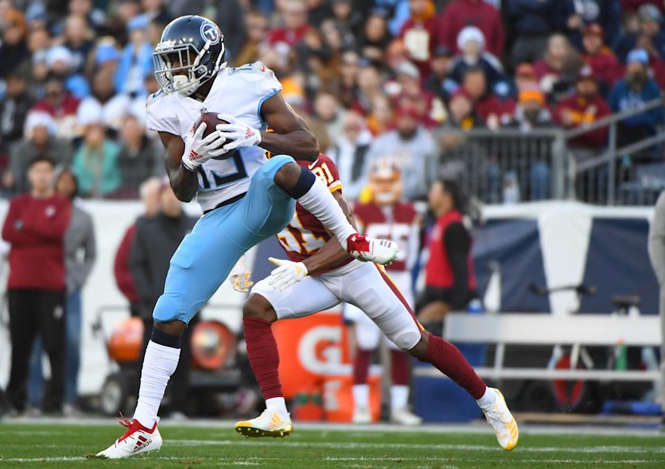 Taywan Taylor caught 53 passes over four NFL seasons with the Tennessee Titans and Cleveland Browns.