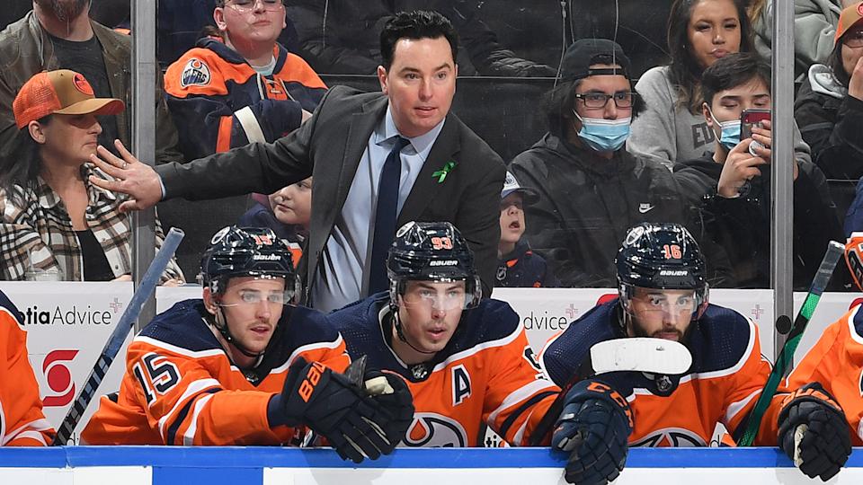 The Oilers turned their season around under head coach Jay Woodcroft. (Photo by Andy Devlin/NHLI via Getty Images)