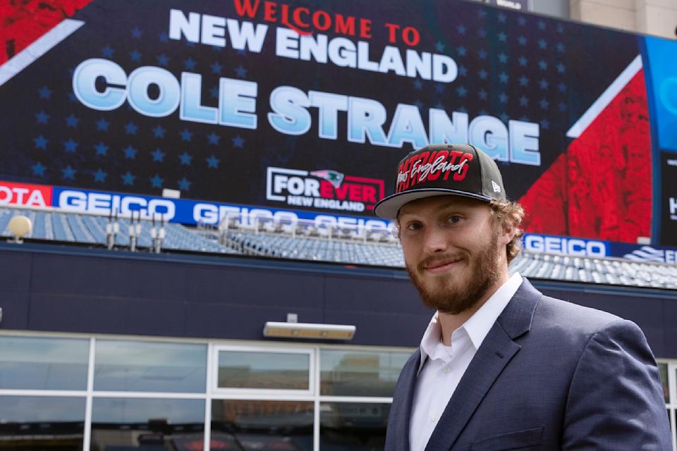 Confused by the Patriots' first-round selection of UT-Chattanooga's Cole Strange? Bill Belichick doesn't care. (AP Photo/Michael Dwyer)