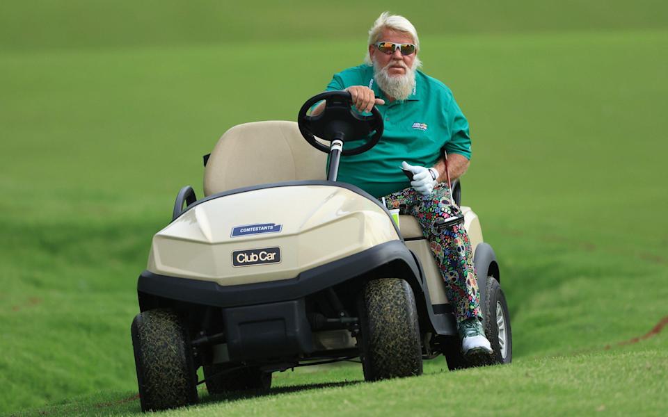 John Daly insists on using a buggy for medical reasons at the US PGA Championship - GETTY IMAGES