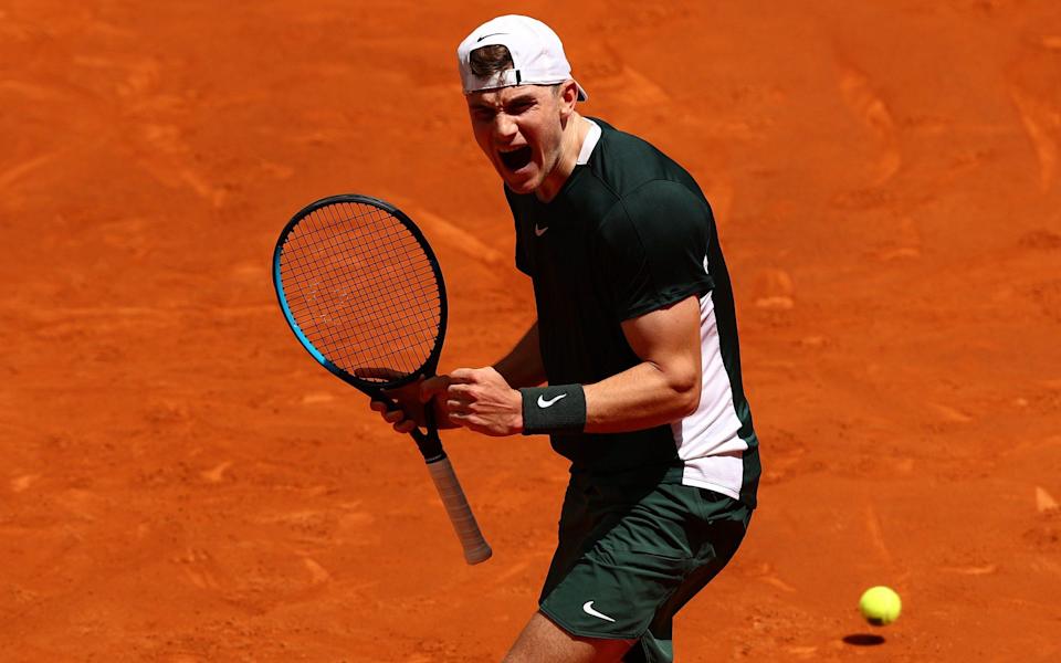 Jack Draper won his first senior tour match on clay against world No.27 Lorenzo Sonego - GETTY IMAGES