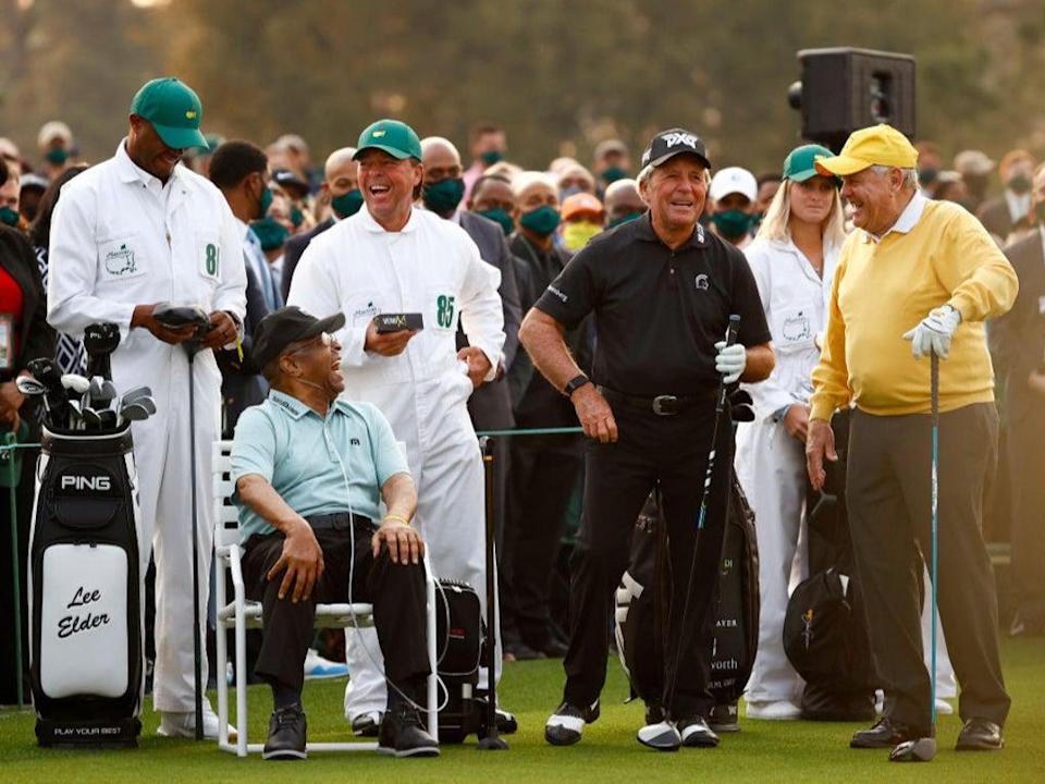 Wayne Player, third from left, has been banned from Augusta (Getty)