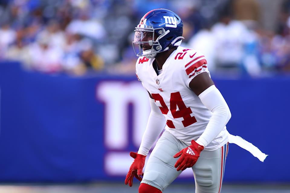 The Giants cut cornerback James Bradberry for salary-cap savings, and he should have a fairly robust market. (Photo by Mike Stobe/Getty Images)