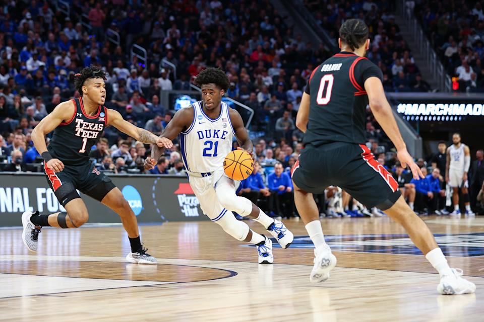 Duke's AJ Griffin has great size and tremendous potential at the NBA level. (Jamie Schwaberow/NCAA Photos via Getty Images)
