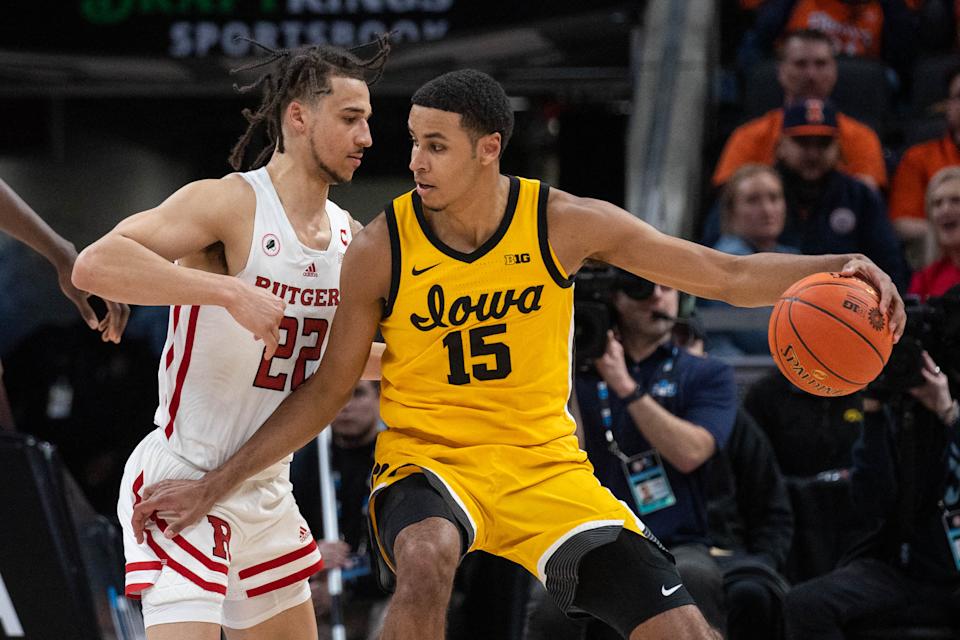 Iowa forward Keegan Murray could be one of the safest picks at No. 5 in the 2022 NBA draft. (Trevor Ruszkowski/USA TODAY Sports)