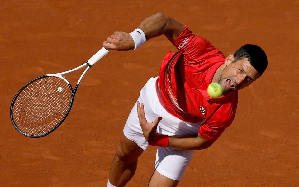 Novak Djokovic at Roland Garros - REUTERS