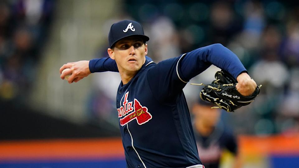 Atlanta Braves starter Kyle Wright has used one of MLB's nastiest curveballs to break out in 2022. (AP Photo/Frank Franklin II)